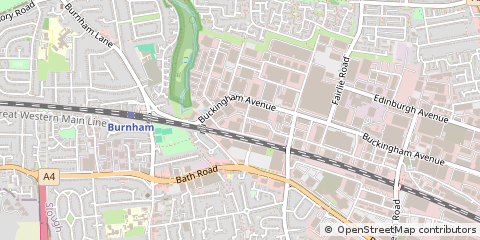 Map of Slough, Berkshire