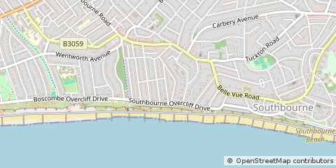 Map of Bournemouth