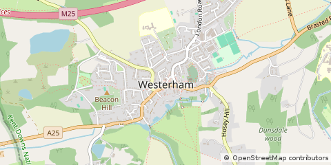 Map of Westerham