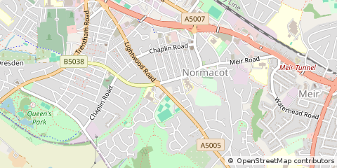 Map of Stoke on Trent