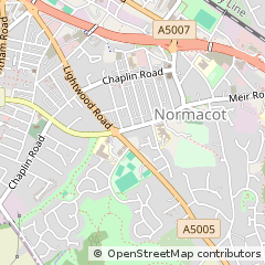 Map of Stoke on Trent
