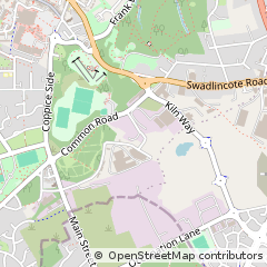 Map of Swadlincote, Derbys