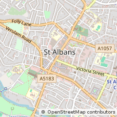 Map of ST. Albans, Hertfordshire