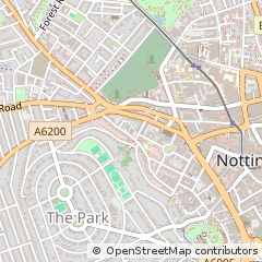 Map of Nottingham, Northamptonshire
