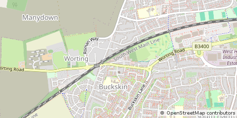 Map of Basingstoke, Hampshire
