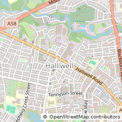 Map of Bolton, Greater Manchester