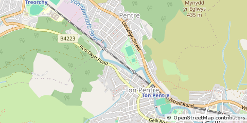Map of Pentre