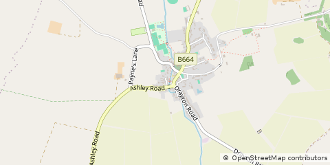 Map of NR Market Harborough, Leicestershire
