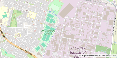 Map of Knowsley, Liverpool