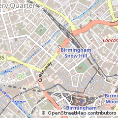 Map of Birmingham, West Midlands