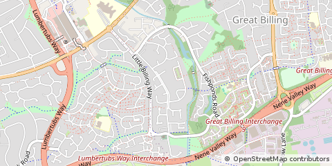 Map of Northampton, Northamptonshire