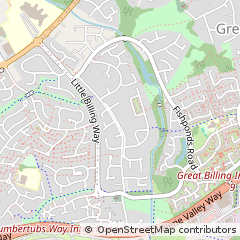 Map of Northampton, Northamptonshire