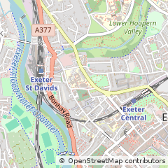 Map of Exeter, Devon