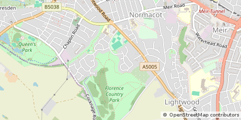 Map of Stoke-on-Trent