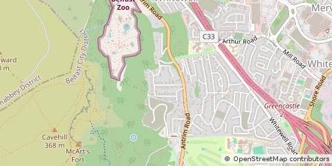 Map of Newtownabbey