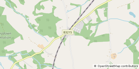 Map of Okehampton, Devon