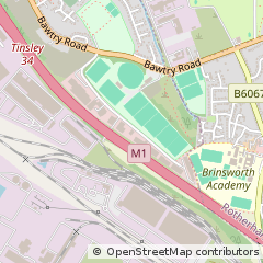 Map of Sheffield, South Yorkshire