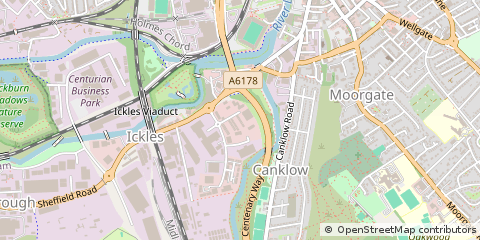 Map of Rotherham