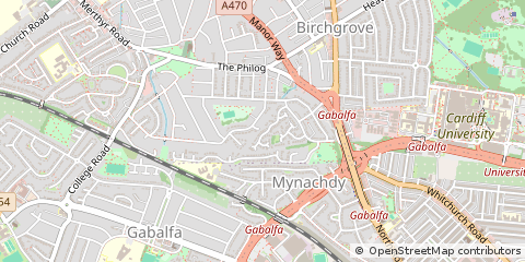 Map of Cardiff