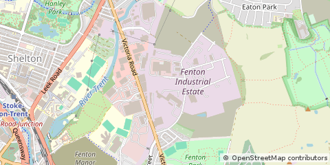 Map of Stoke-on-Trent, Staffordshire