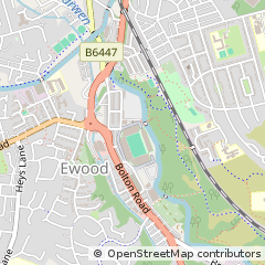 Map of Blackburn, Lancashire