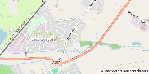 Map of Leicester