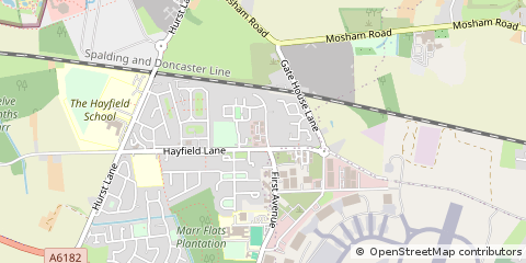 Map of Doncaster, South Yorkshire