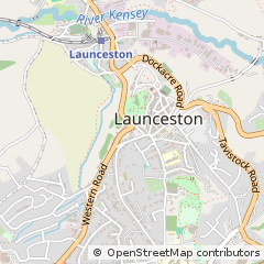 Map of Launceston, Cornwall
