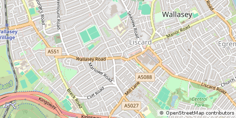 Map of Wallasey