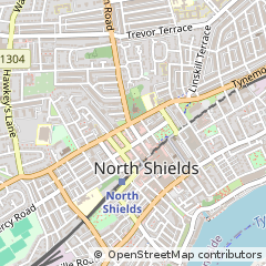 Map of North Shields