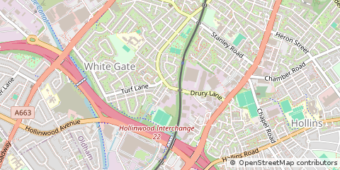 Map of Oldham