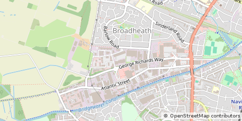Map of Altrincham, Cheshire
