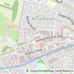Map of Altrincham, Cheshire