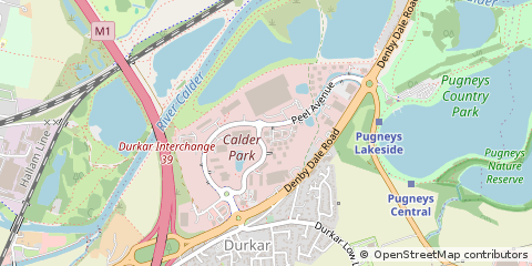 Map of Wakefield, West Yorkshire