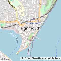 Map of Teignmouth, Devon