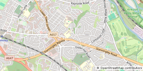 Map of Leeds, West Yorkshire