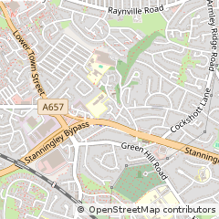 Map of Leeds, West Yorkshire