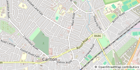Map of Nottingham