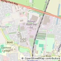 Map of Oakham, Rutland