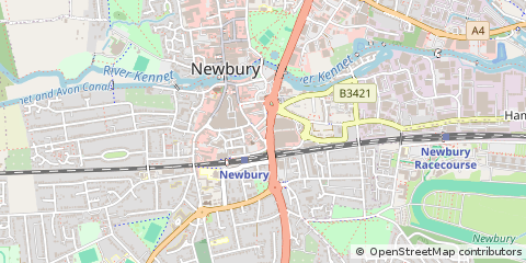 Map of Newbury, Berkshire