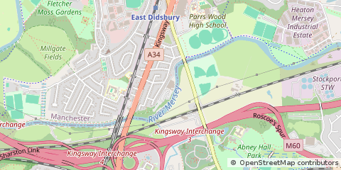 Map of Manchester
