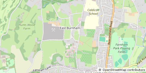 Map of Farnham Royal, Berkshire