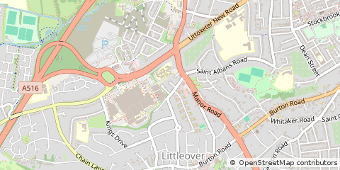 Map of Derby, Derbyshire