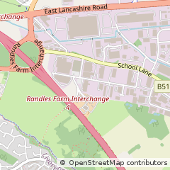 Map of Knowsley, Merseyside