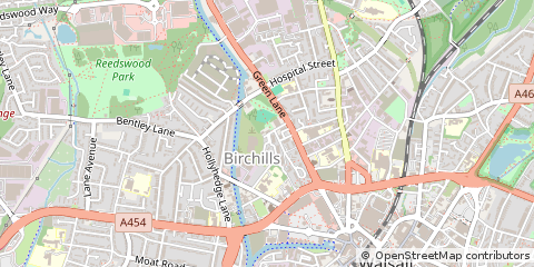 Map of Walsall, West Midlands