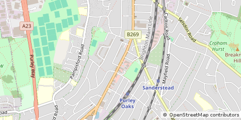 Map of South Croydon