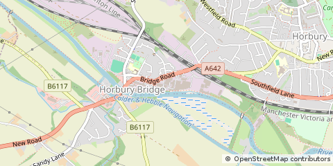 Map of Horbury, West Yorkshire