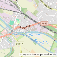 Map of Horbury, West Yorkshire