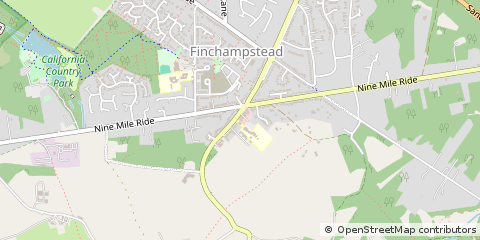 Map of Wokingham, Berkshire