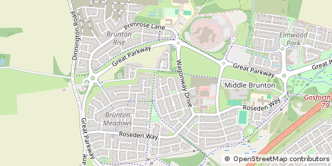 Map of Newcastle Upon Tyne